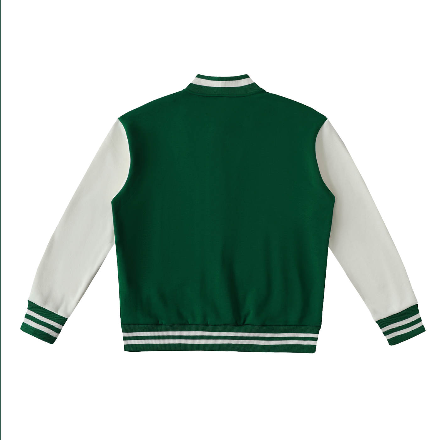 Two-Tone Fleeced Varsity Jacket
